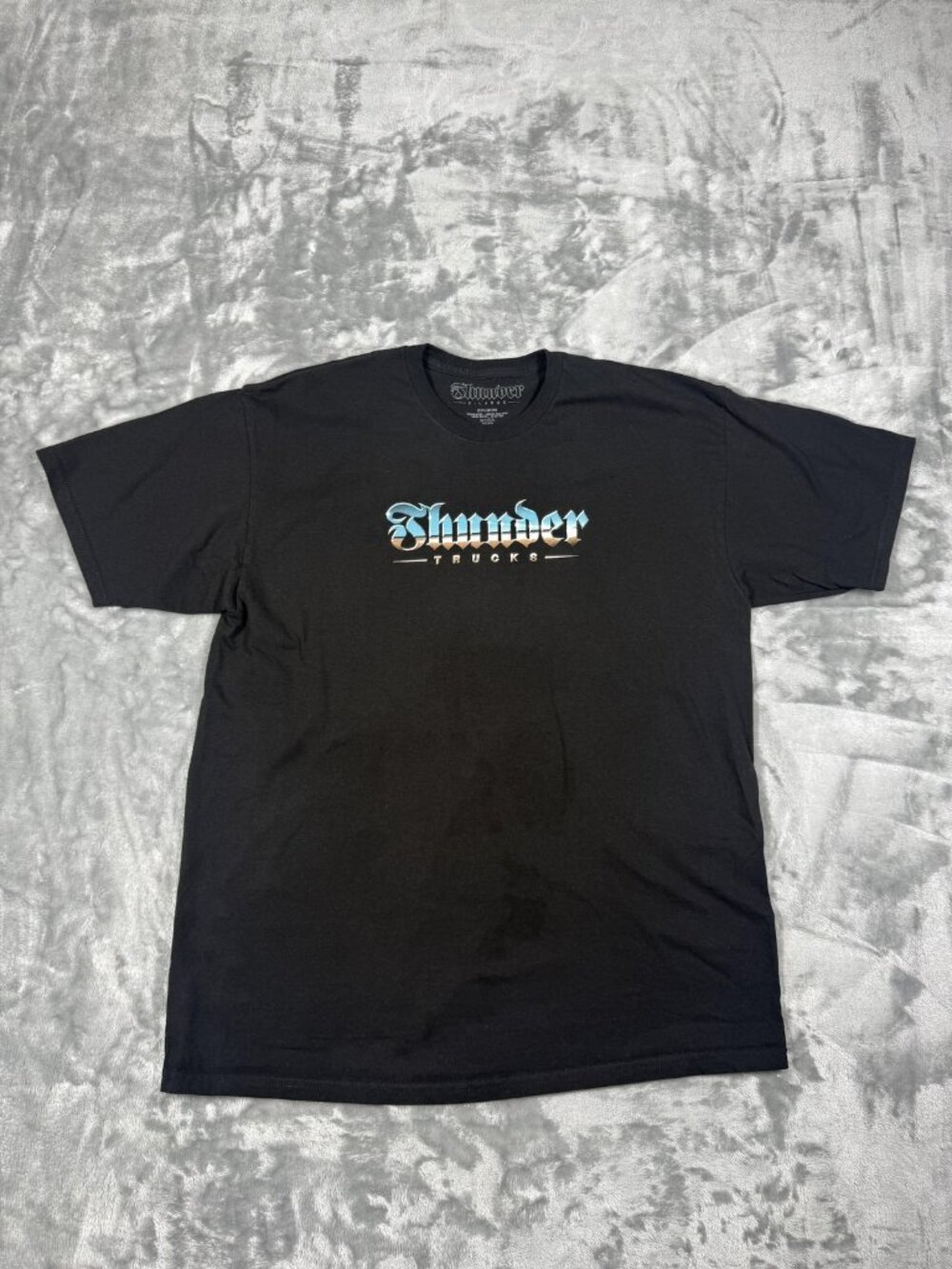 Thunder Trucks Shirt Mens Extra Large Black Graphic Tee Skateboarding Streetwear